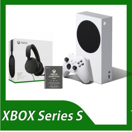 Xbox Series S 台灣專用機無光碟機版+Game Pass3個月+Xbox 立體聲耳機