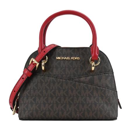 MICHAEL KORS JET SET滿版迷你兩用貝殼包-紅