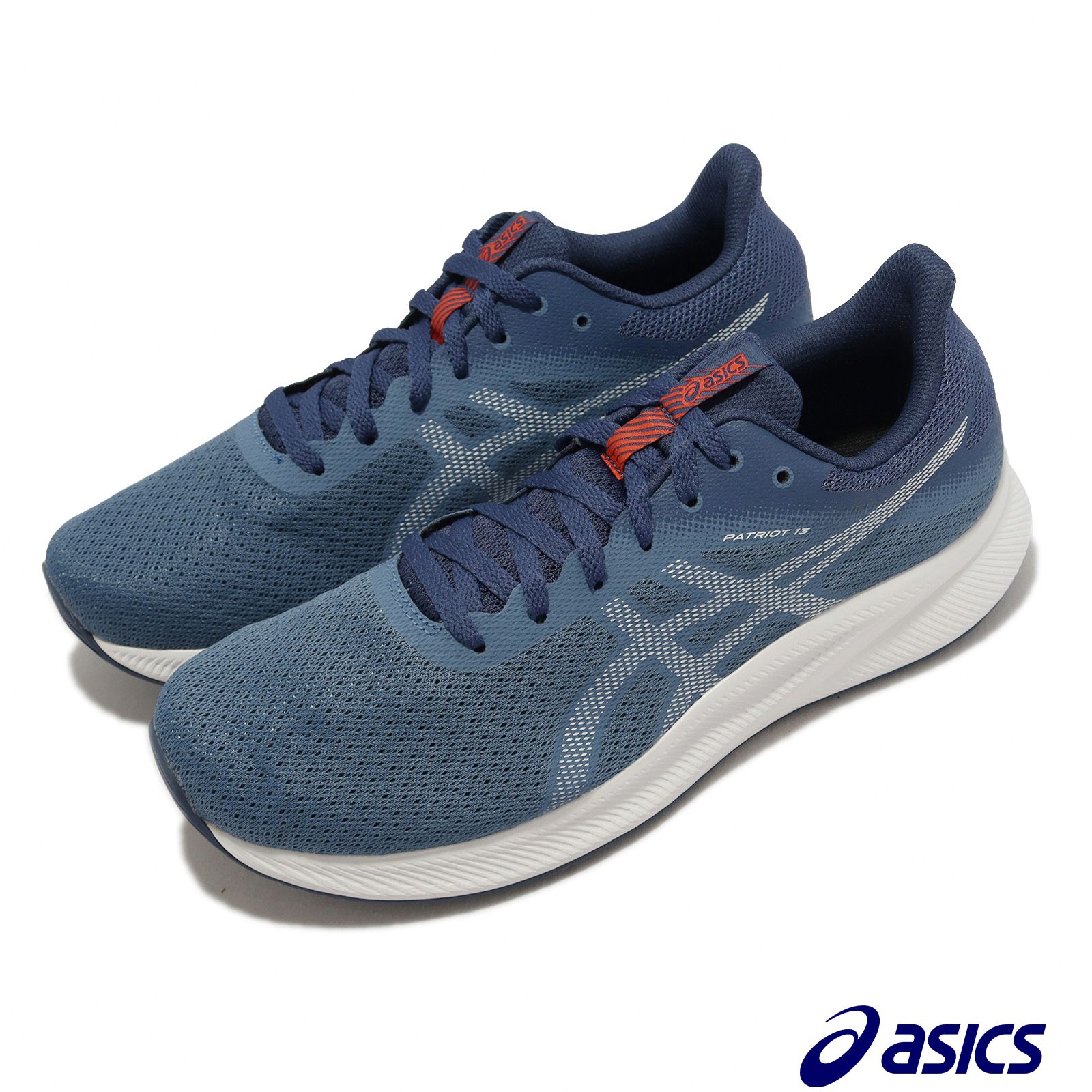 Asics 慢跑鞋 Patriot 13 2E 男鞋 寬楦 藍 白 亞瑟士 1011B567400