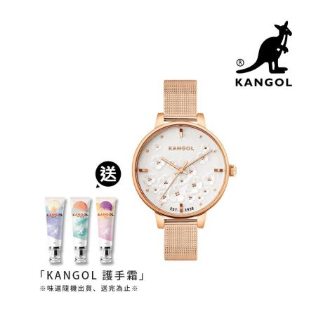 KANGOL 38mm 
浮雕米蘭帶腕錶