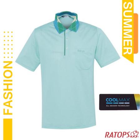【瑞多仕-RATOPS】男款 COOLMAX 輕量透氣短袖POLO衫_DB1700 甜薄荷綠色/綠芽