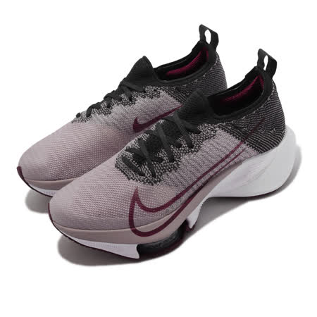 Nike 慢跑鞋 W Air Zoom Tempo NEXT FK 黑紫 女鞋 CI9924004