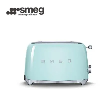 【SMEG】義大利2片式烤麵包機-粉綠色