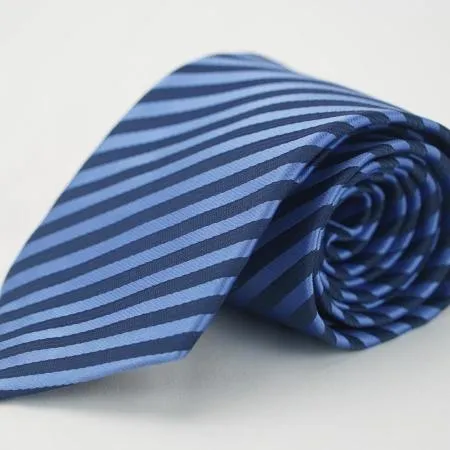【Alpaca雅派】藍色斜紋質感領帶