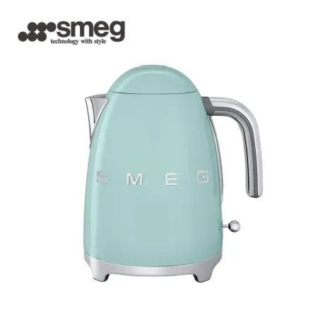 【SMEG】義大利復古美學電熱水壺-粉綠色