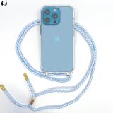 【O-ONE】iPhone13 掛繩手機殼 i13 Pro Max mini 防摔 背帶手機殼 掛繩 iPhone 13+莫蘭迪藍