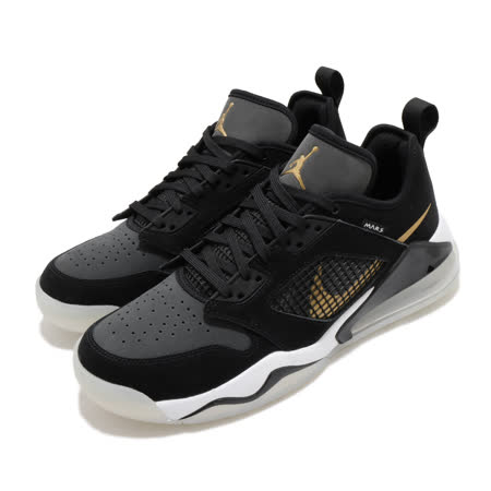 Nike 籃球鞋 Jordan Mars 270 Low 黑 金 氣墊 男鞋 CK1196-017