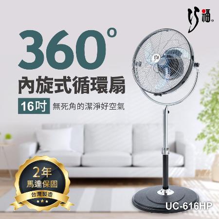 【巧福】360度MIT內旋式循環扇16吋 UC-616HP