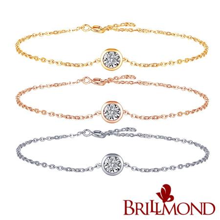 【BRILLMOND JEWELRY】
鑽石手鍊18K金經典閃耀