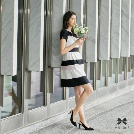 Iris Girls 
甜美撞色拼接洋裝