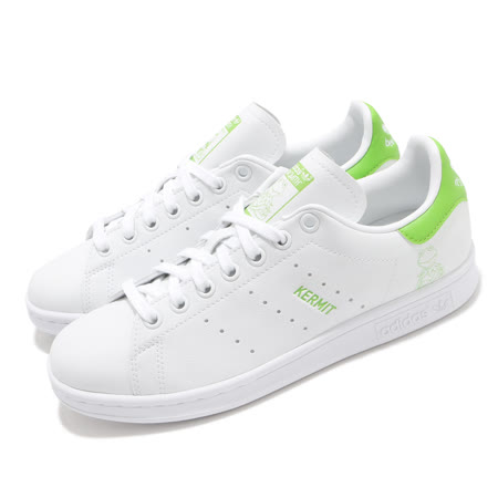 adidas 休閒鞋 Stan Smith 聯名 運動 男女鞋 愛迪達 迪士尼 大青蛙科米 情侶穿搭 白 綠 FX5550 FX5550