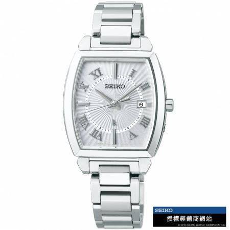 SEIKO 精工 
LUKIA 太陽能電波女錶 (1B32-0AV0S/SSQW057J)
