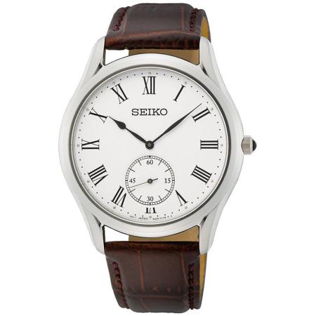 SEIKO精工 
CS系列 簡約小秒針石英腕錶／SRK049P1／6G28-01A0J