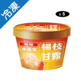 桂冠冰果室楊枝甘露冰淇淋90G/杯X5