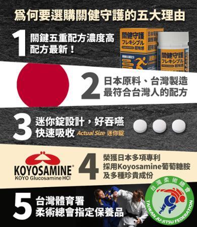 【關健守護】日本甲殼葡萄糖胺Koyosamine x 3瓶(MSM 二型膠原蛋白 鯊魚軟骨素)