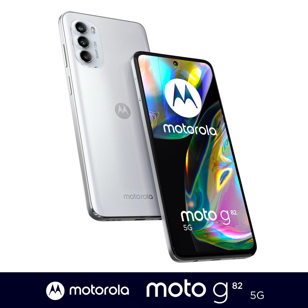 Motorola g82 5G (6G/128G) -加送側翻皮套+玻璃保貼~內附保護套
