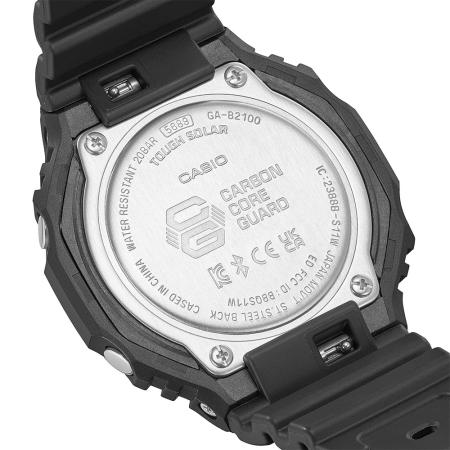 CASIO 卡西歐G-SHOCK 極簡八角太陽能電力智慧藍牙手錶GA-B2100-1A1