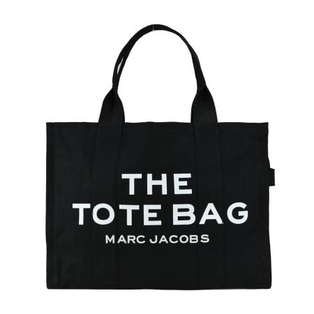 MARC JACOBS XL TOTE BAG字母印花帆布托特包-特大/黑