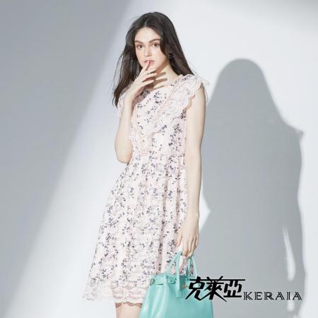 【KERAIA 克萊亞】溫柔婉約氣質蕾絲洋裝