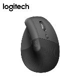 【Logitech 羅技】LIFT 人體工學垂直滑鼠-石墨灰