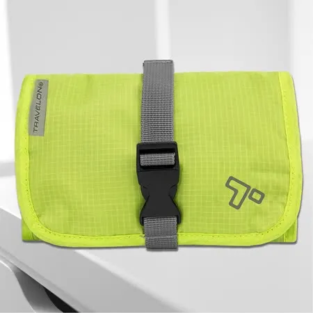 《TRAVELON》扣式3C配件收納包(螢光綠) | 旅遊 電子用品 零錢小物 收納袋