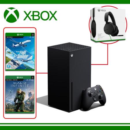 (現貨微軟 Xbox Series X 台灣專用機 + XBOX 立體聲耳機 +XBSX精選遊戲*2