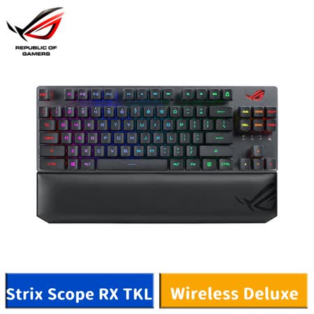 【送電競鼠墊】ASUS ROG Strix Scope RX TKL Wireless Deluxe 無線光軸鍵盤