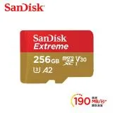 SanDisk Extreme microSDXC UHS-I(V30)(A2) 256GB 記憶卡