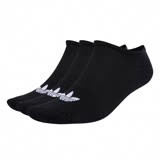 Adidas 襪子 Trefoil Liner 黑 白 隱形襪 帆船襪 羅紋 男女款 三葉草 愛迪達 S20274 S=22~24CM
