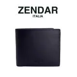 【ZENDAR】限量2折 頂級NAPPA小牛皮十字8卡皮夾 拉斐爾系列 全新專櫃展示品(黑色)