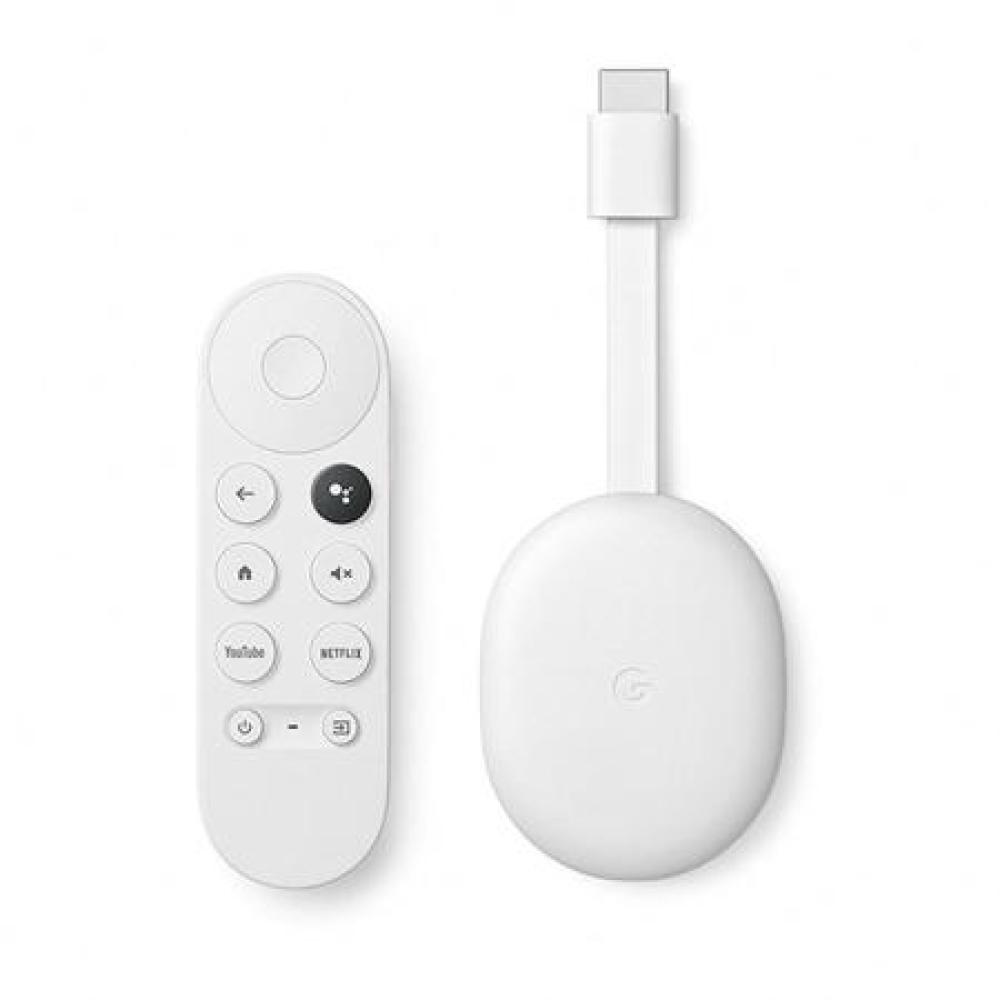 Google Chromecast 4 雪花白 (支援Google TV) 台灣公司貨