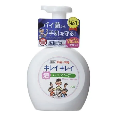 日本 Lion KireiKirei 泡沫殺菌洗手乳500ml(清新柑橘香)