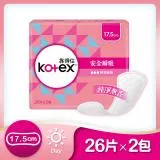 (快速到貨)Kotex 靠得住安全瞬吸護墊(加長17.5cm)-無香26片x2包