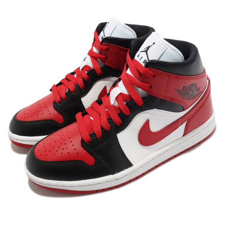 Nike Wmns Air Jordan 1 Mid 女鞋男鞋黑紅Bred Toe 芝加哥AJ1 BQ6472