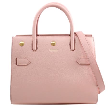 BURBERRY 8026891 Title 粒紋手提兩用包.粉 小