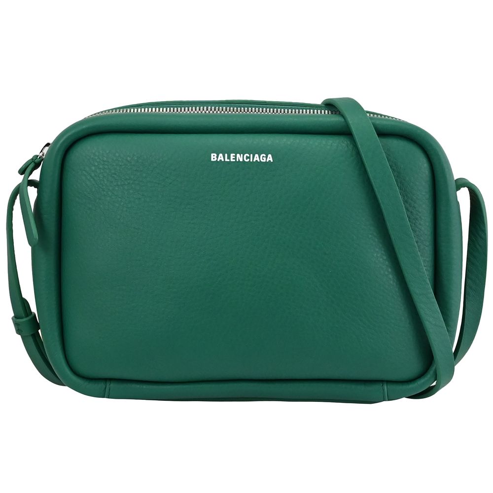 BALENCIAGA 巴黎世家 489812 EVERYDAY小牛皮斜背相機包.綠 24cm