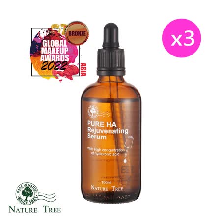 【Nature Tree】高濃度玻尿酸修護液100ml-熱銷回購3入組