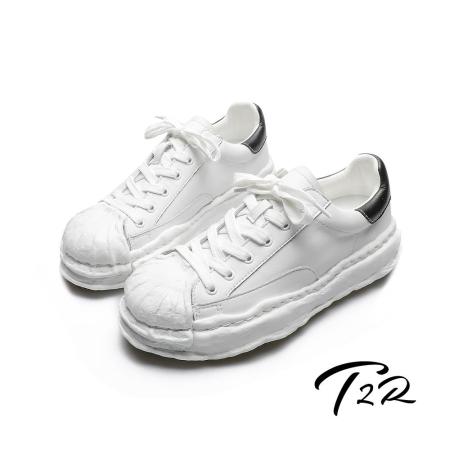 T2R 正韓空運
真皮厚底增高溶解鞋