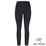 【加拿大 ARCTERYX 始祖鳥】女 Essent 彈性耐磨透氣高腰內搭長褲(襠長26吋)_29164 黑