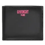 Givenchy 紀梵希經典LOGO印花小牛皮八卡短夾.黑