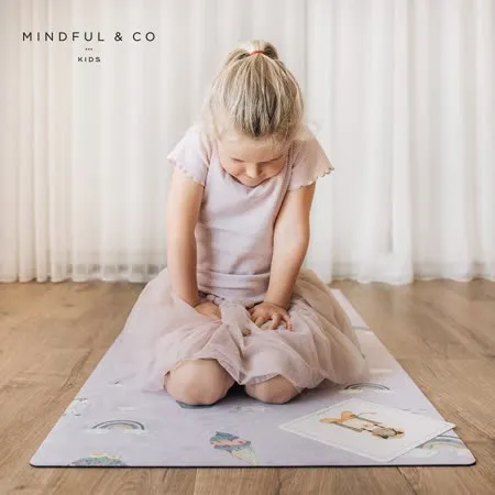 【Mindful&co kids】兒童專用瑜珈墊 - 獨角獸