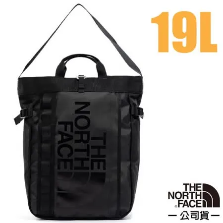 【The North Face】BASE CAMP TOTE 抗撕裂多功能側背包19L/3KX2-KX7 黑 N