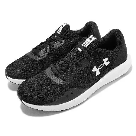 Under Armour 慢跑鞋 Charged Pursuit 3 男鞋 黑白 路跑 運動鞋 3024878001