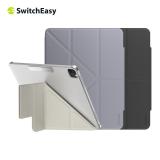 SwitchEasy Origami NUDE iPad Pro 11吋2021/Air 10.9吋 透明背蓋摺疊保護套 星光白