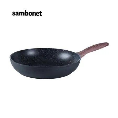 義大利Sambonet / Rock'N'Rose平底鍋24cm (岩黑)