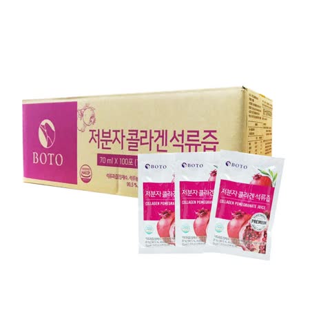 【BOTO】紅石榴膠原蛋白飲x1箱(70mlx100包)