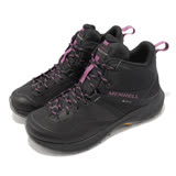 Merrell 登山鞋 MQM 3 Mid GTX 女鞋 極致黑 紫 防水 越野 戶外 郊山 ML135520 US7=24CM