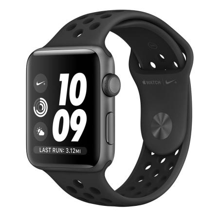 (單機福利品) 蘋果 Apple Watch Serie3 Nike+ GPS 42mm鋁金屬錶殼智慧手錶(A1859)