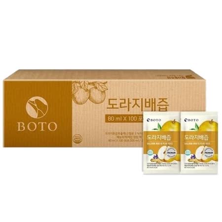 韓國 BOTO
桔梗水梨汁80ml x100包