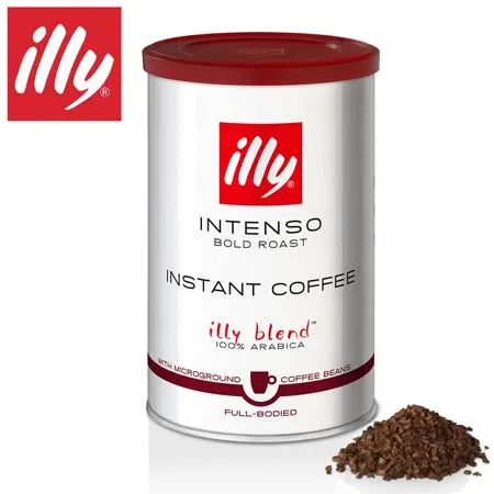 【illy】意利即溶咖啡粉-深烘焙(95g/罐)